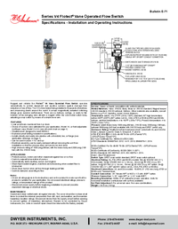 Thumbnail of document Manual - V4 Flotect Vane-Operated Flow Switch